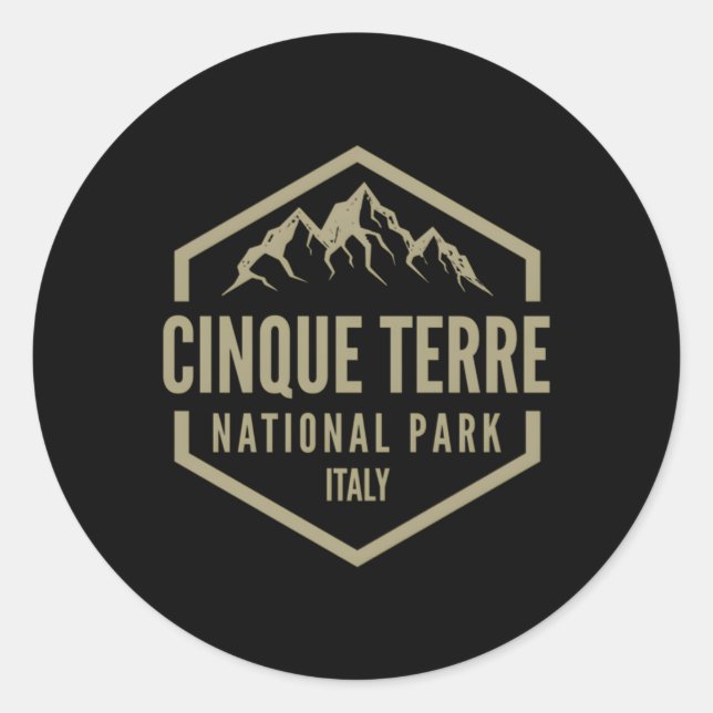 Cinque Terre National Park Italy Classic Round Sticker (Front)