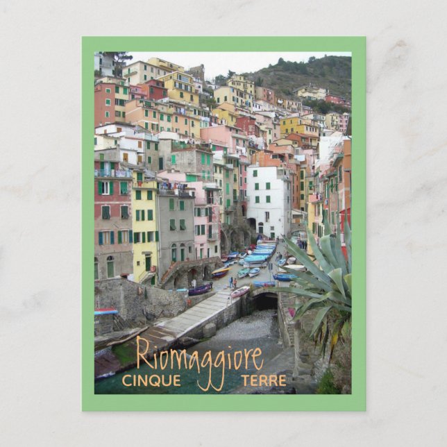 Cinque Terre (Riomaggiore Harbour) Postcard (Front)