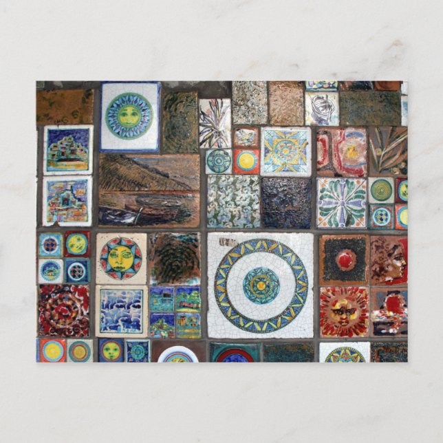 cinque terre tiles postcard (Front)