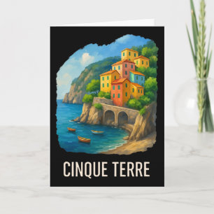 Cinque Terre Travel Italy Escape Monterosso Coast  Card