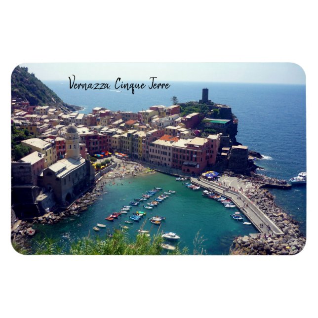 cinque terre vernazza magnet (Horizontal)