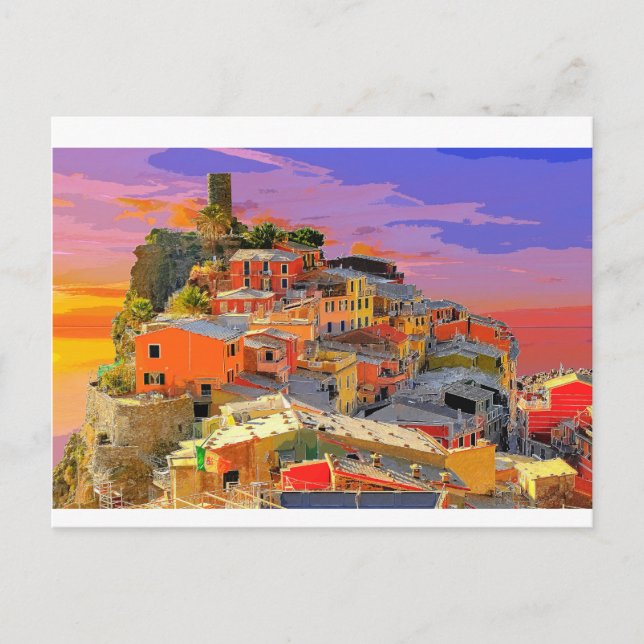 Cinque Terre Vernazza Village Italy Postcard (Front)