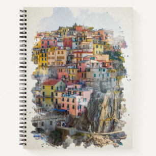 Cinque Terre Watercolor Art Notebook