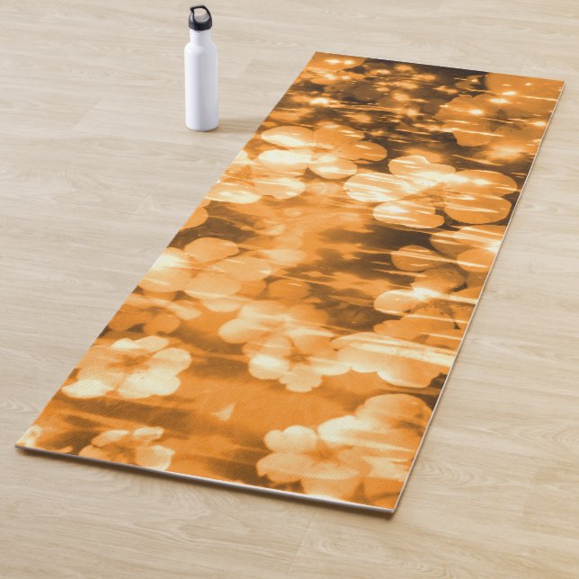 Cinquefoil Flowers Sunlight Sparkling on Water Yoga Mat (In Situ)
