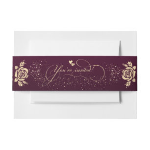 Cintas para invitaciones estás invitado invitation belly band