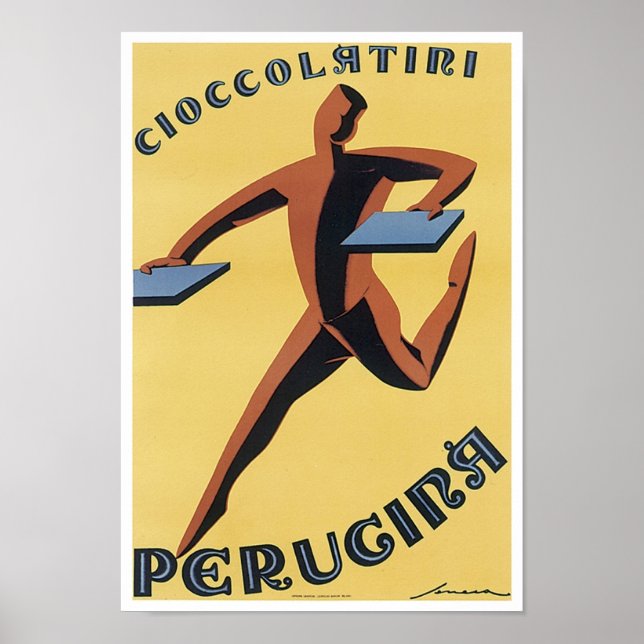 Cioccolatiri Perugina Vintage Ad Poster (Front)