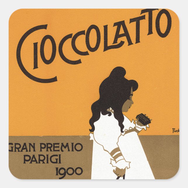 Cioccolato Suchard Square Sticker (Front)