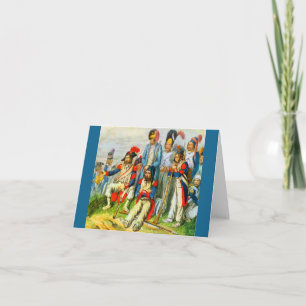circa 1796 Napoleon’s soldiers Note Card