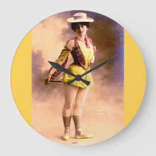 circa 1890 Vera nightclub artiste Large Clock