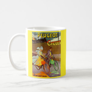  circa 1900 Peugeot bicycles ad Coffee Mug
