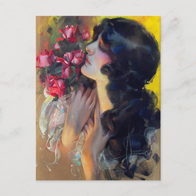 circa 1910 dream of roses postcard (Front)