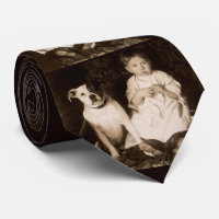 circa 1910 pitbull and baby RPPC print 