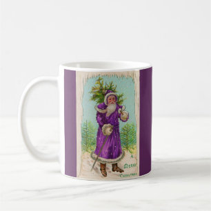 circa 1910 Santa Claus in purple robe Coffee Mug