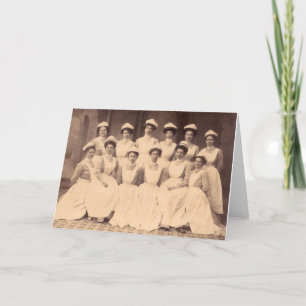 circa 1914 nursing school graduates card
