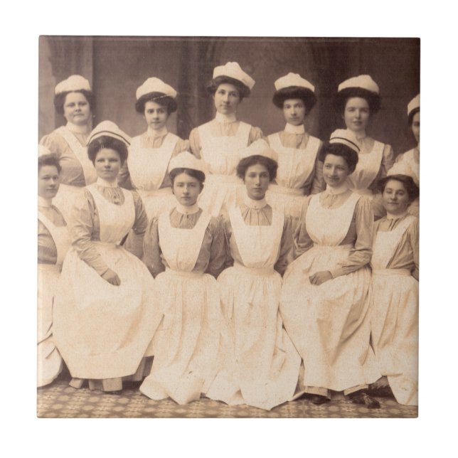 circa 1914 nursing school graduates tile (Front)