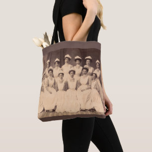 circa 1914 nursing school graduates tote bag