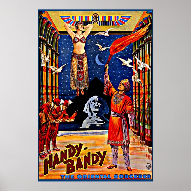 circa 1920 Handy-Bandy magician poster (Front)