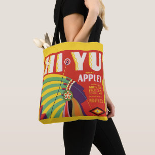 circa 1930 Hi Yu Apples crate label print Tote Bag