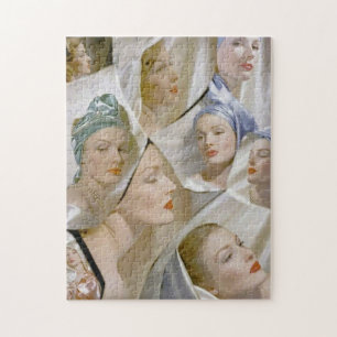 circa 1940 beautiful women jigsaw puzzle