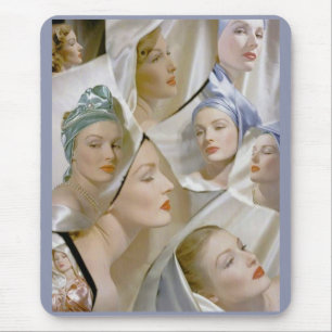circa 1940 beautiful women mouse mat
