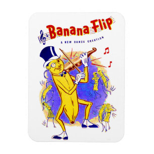circa 1950 Banana Flip sheet music cover Magnet
