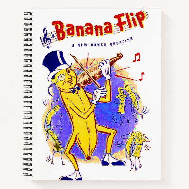 circa 1950 Banana Flip sheet music cover Notebook (Front)