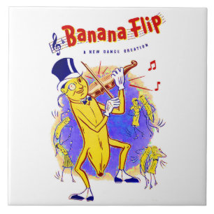 circa 1950 Banana Flip sheet music cover Tile