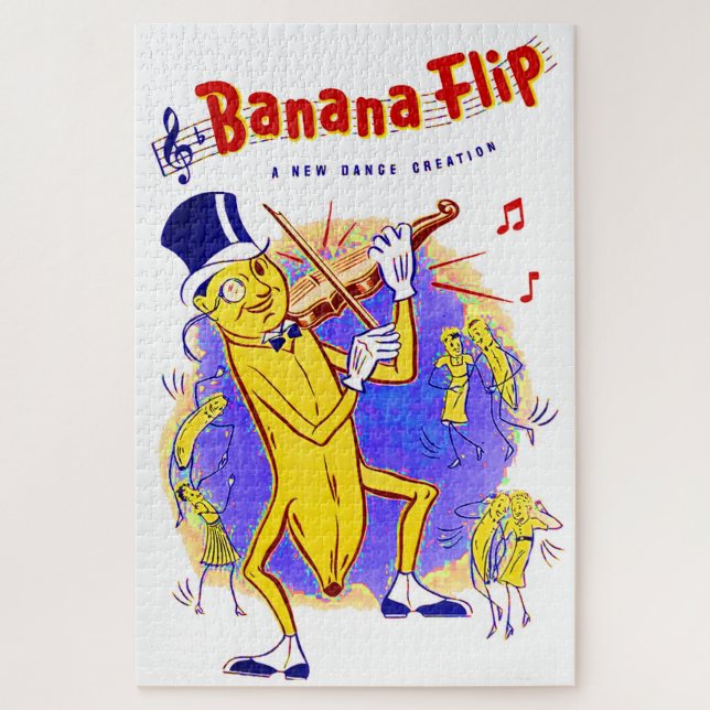 circa 1950 Banana Flip sheet music print Jigsaw Puzzle (Vertical)