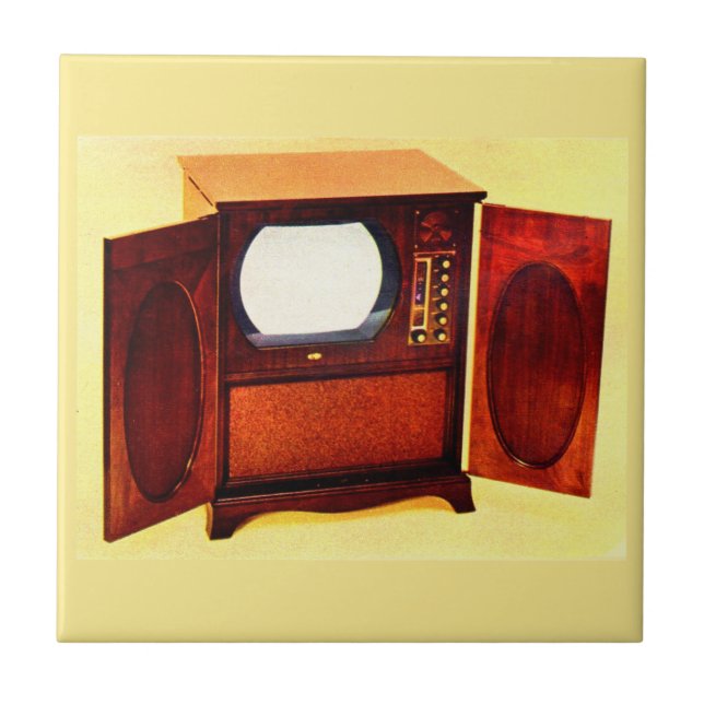 circa 1950 television set no. 1 tile (Front)