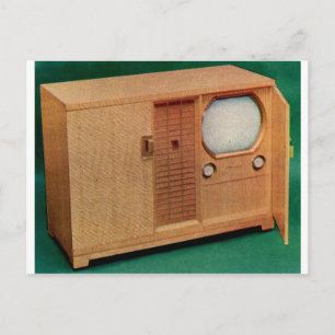 circa 1951 television set Danish modern no. 2 Postcard
