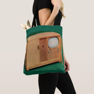 circa 1951 television set Danish modern no. 2 Tote Bag