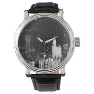circa 1954:  A view down Michigan Avenue Watch