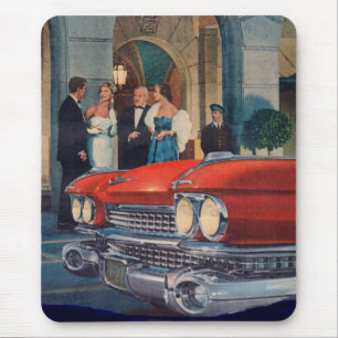 circa 1960 red Cadillac grille Mouse Mat