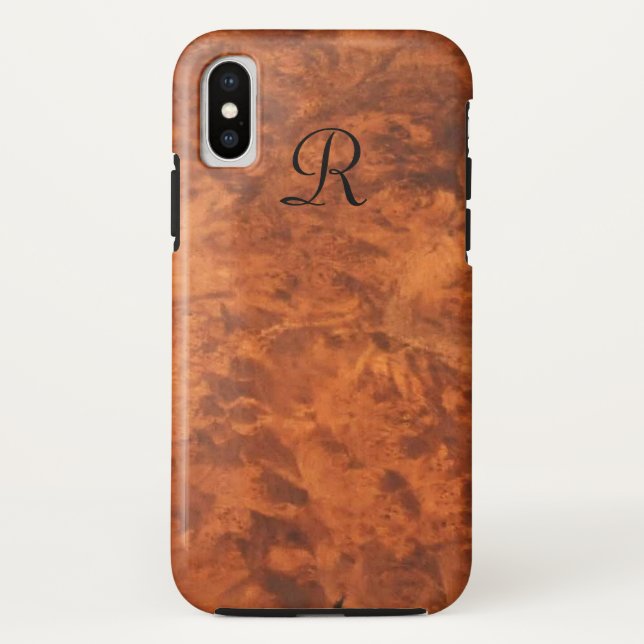 Circassian Walnut Burl *monogram* Case-Mate iPhone Case (Back)