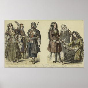Circassians, Tatars, Turkic people, Zaurnåa Poster