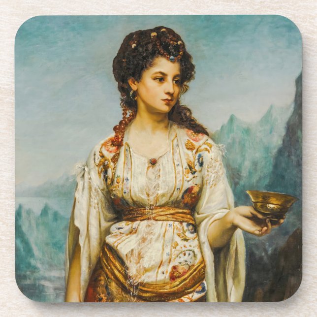 Circe by Jean Jules Bardin (1875) Coaster (Front)