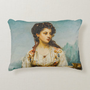 Circe by Jean Jules Bardin (1875) Decorative Cushion