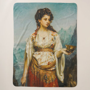 Circe by Jean Jules Bardin (1875) Sherpa Blanket
