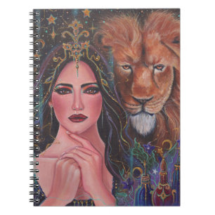 Circe goddess Stretched Canvas Print by Renee  Notebook