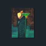 Circe Invidiosa, 1892 by John William Waterhouse Canvas Print<br><div class="desc">John William Waterhouse - Circe Invidiosa,  1892. John William Waterhouse was an English painter known for working first in the Academic style and for then embracing the Pre-Raphaelite Brotherhood's style and subject matter. His artworks were known for their depictions of women from both ancient Greek mythology and Arthurian legend.</div>