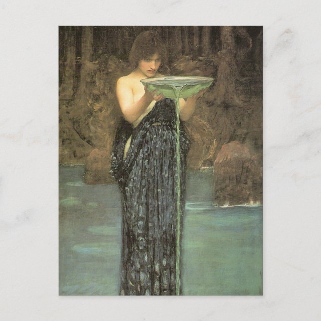 Circe Invidiosa By J W Waterhouse 1892 Postcard (Front)