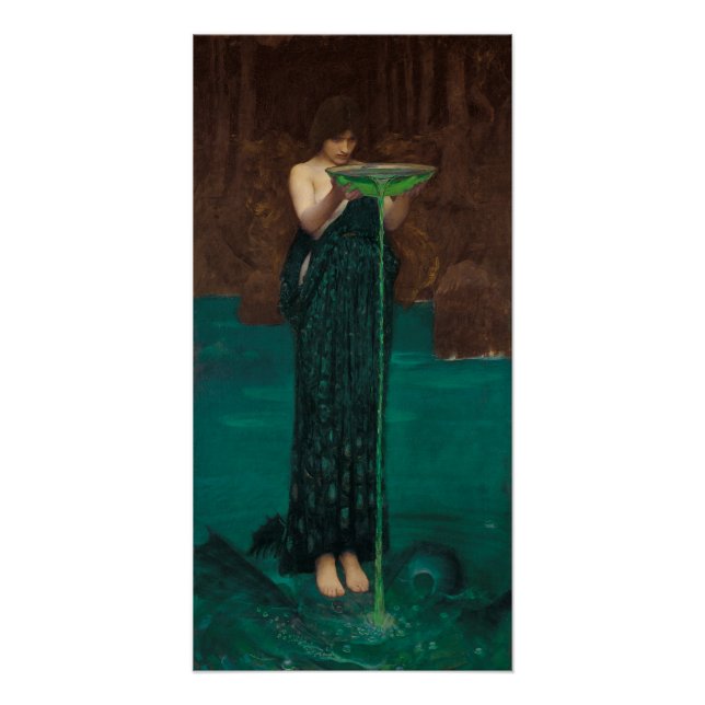 Circe Invidiosa by John William Waterhouse Poster (Front)