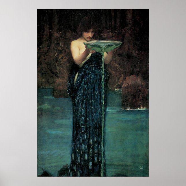 Circe Invidiosa by John William Waterhouse Poster (Front)