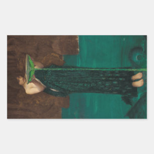Circe Invidiosa by John William Waterhouse Rectangular Sticker