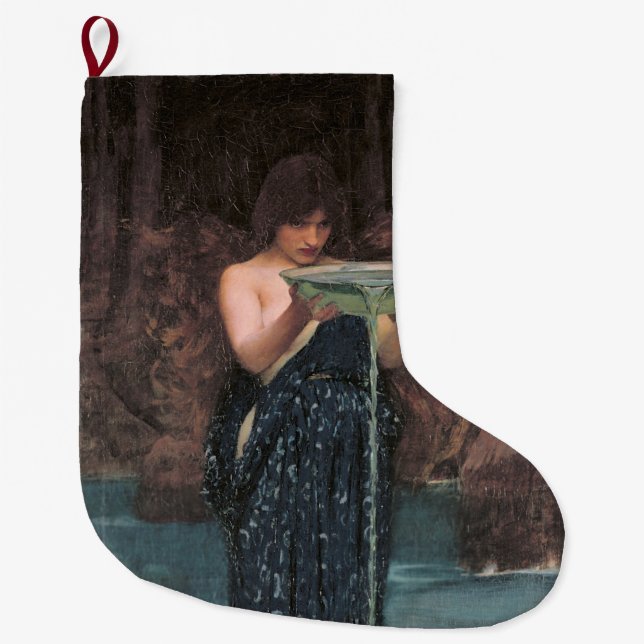 Circe Invidiosa (Classical Greek Mythology) Large Christmas Stocking (Front)