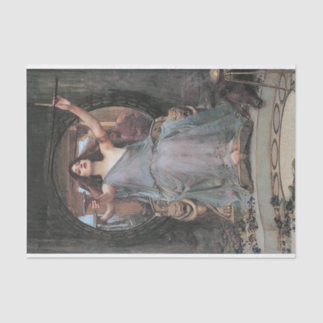Circe Offering Cup to Ulysses Waterhouse Tissue Paper (Front)