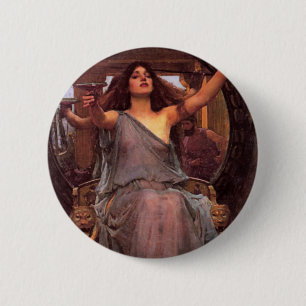 "Circe Offering the Cup to Odysseus" 6 Cm Round Badge