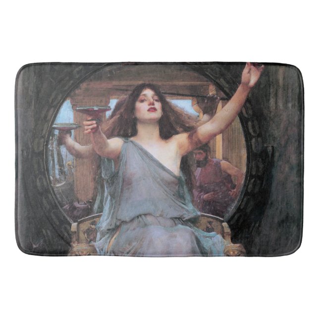 Circe Offering the Cup to Odysseus, Waterhouse Bath Mat (Front)