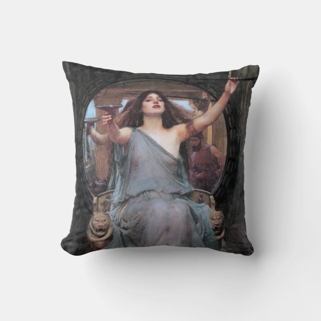 Circe Offering the Cup to Odysseus, Waterhouse Cushion (Front)