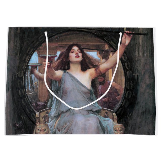Circe Offering the Cup to Odysseus, Waterhouse Large Gift Bag (Front)